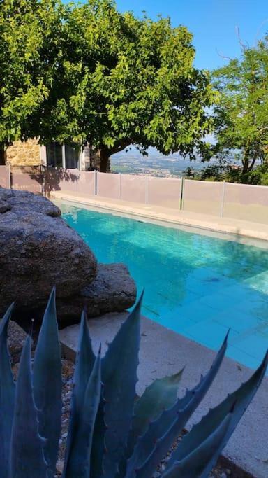 Villa Spacieuse -Vue Exceptionnelle- Piscine Saint-Romain-de-Lerps Bagian luar foto